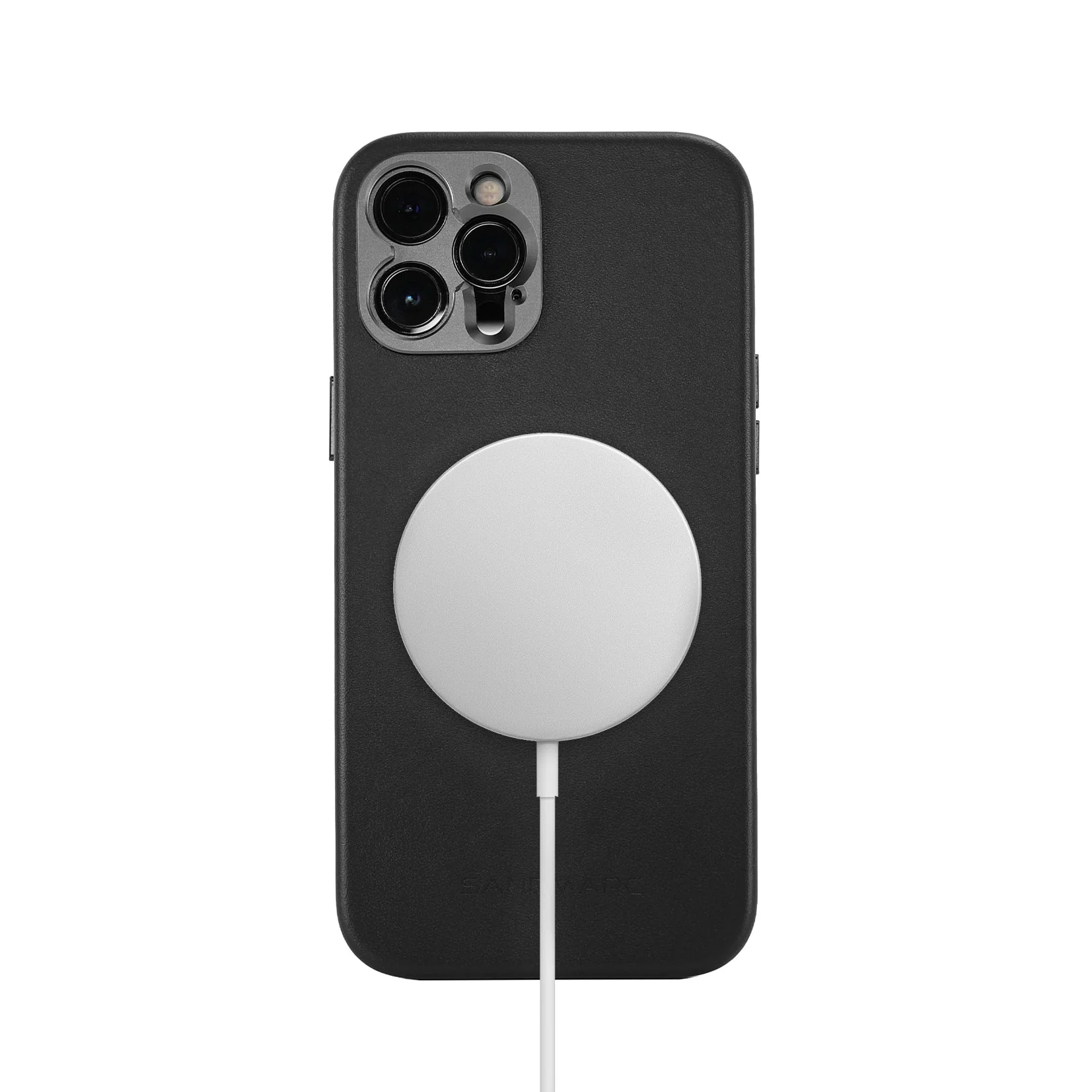 Refurbished Pro Leather Case - iPhone 12 Pro (MagSafe Compatible) - Black - Image 2