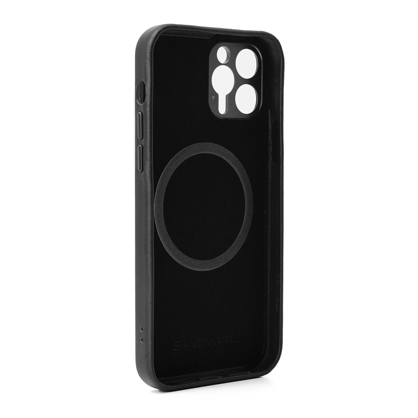 Refurbished Pro Leather Case - iPhone 12 Pro Max (MagSafe Compatible) - Black - Image 3