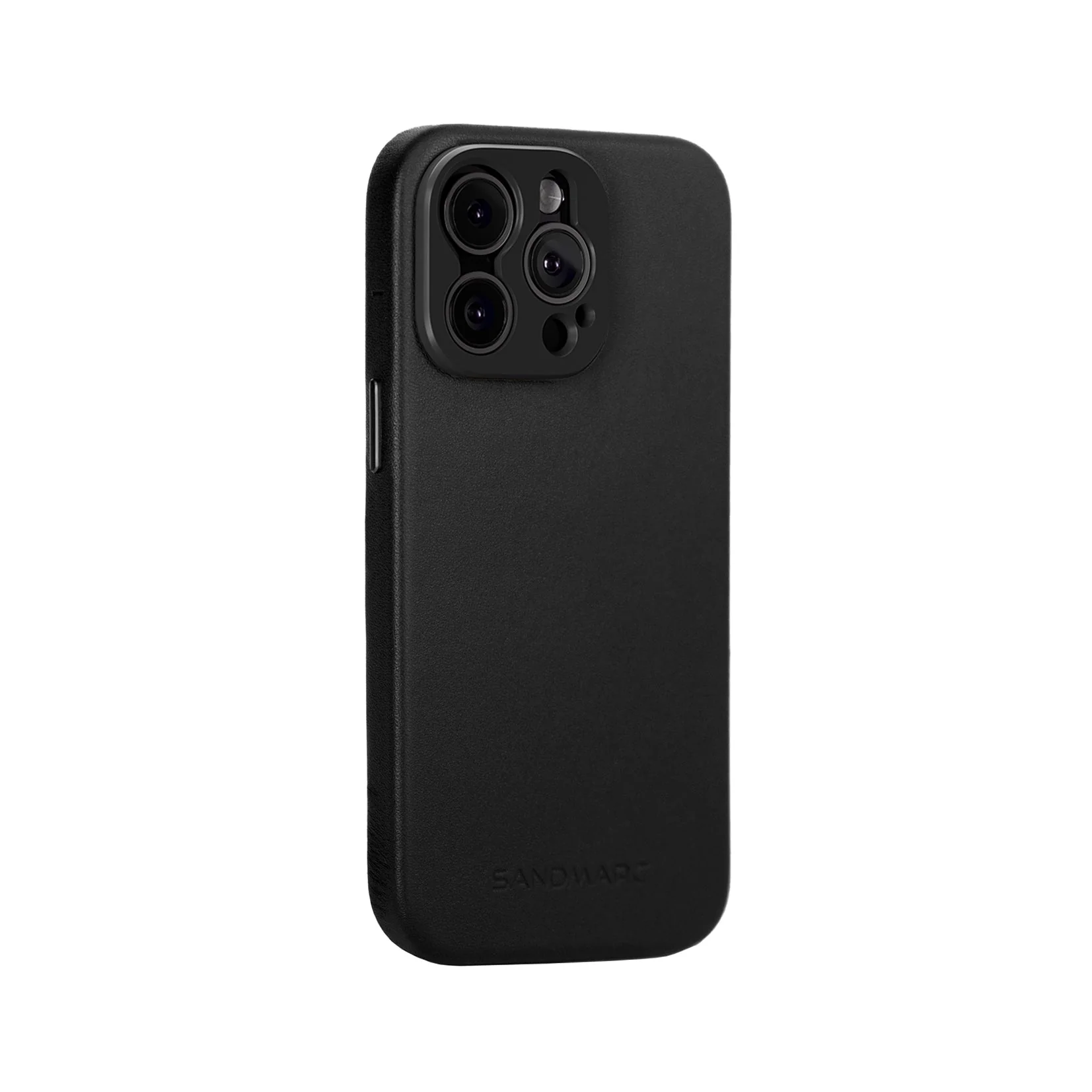 Refurbished Pro Leather Case - iPhone 15 Pro Max - Black (MagSafe Compatible) - Image 3