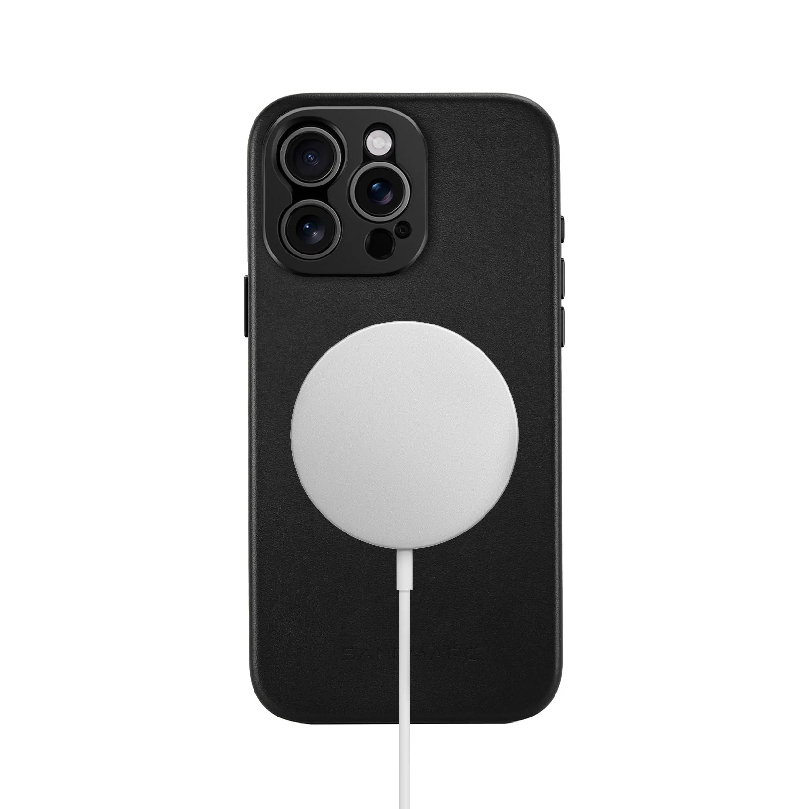 Refurbished Pro Leather Case - iPhone 15 Pro Max - Black (MagSafe Compatible) - Image 5
