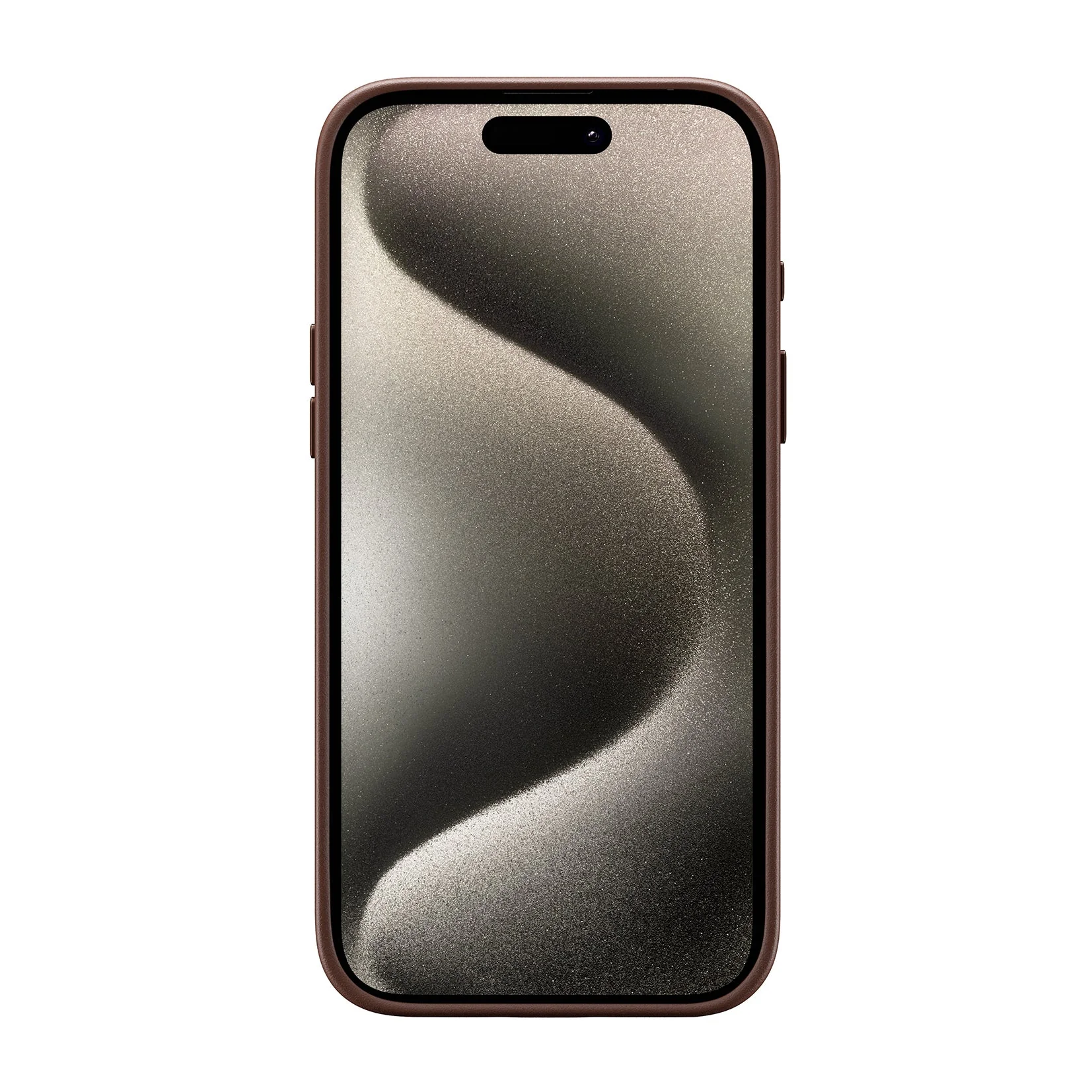 Refurbished Pro Leather Case - iPhone 15 Pro Max - Brown (MagSafe Compatible) - Image 7