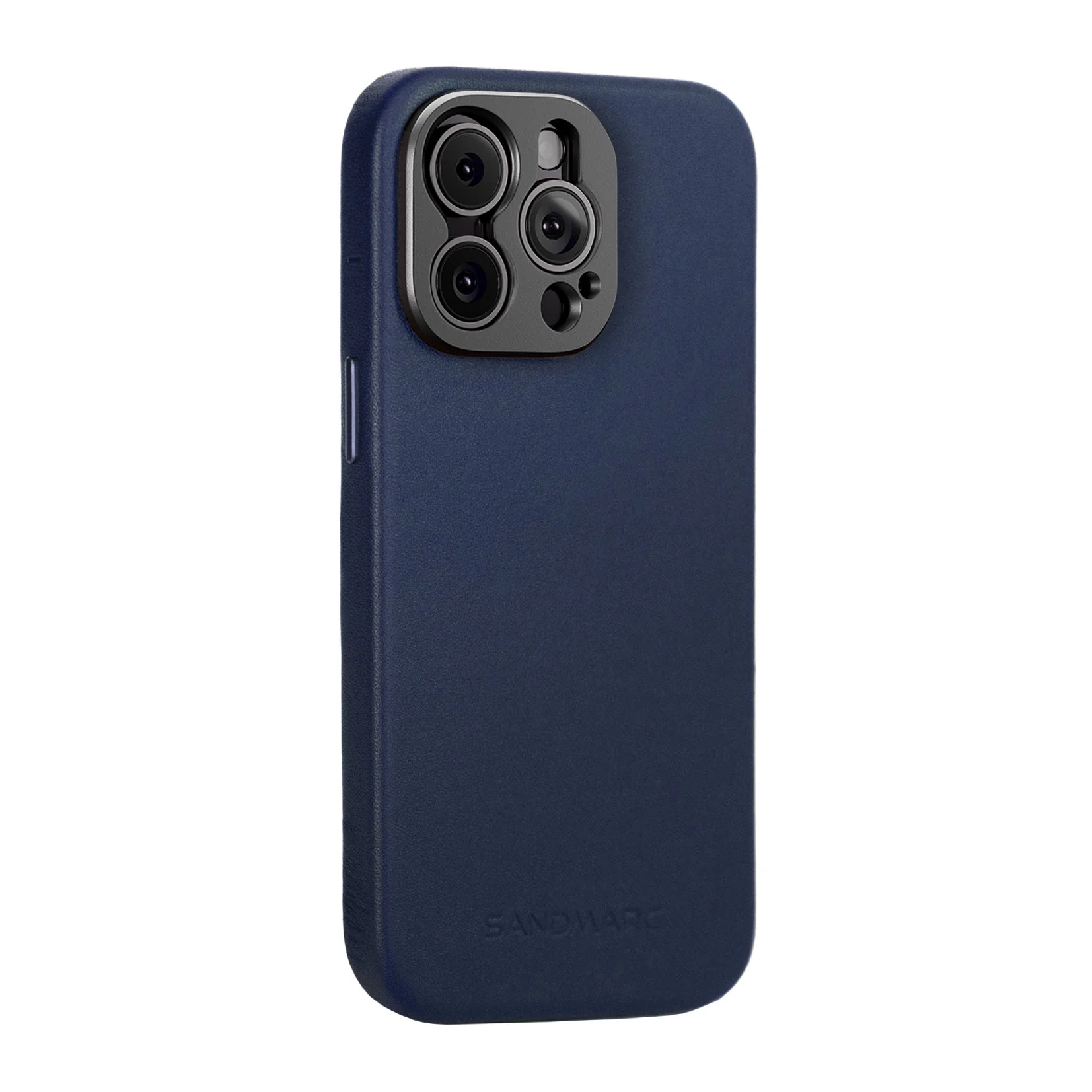 Refurbished Pro Leather Case - iPhone 15 Pro Max - Navy (MagSafe Compatible) - Image 4