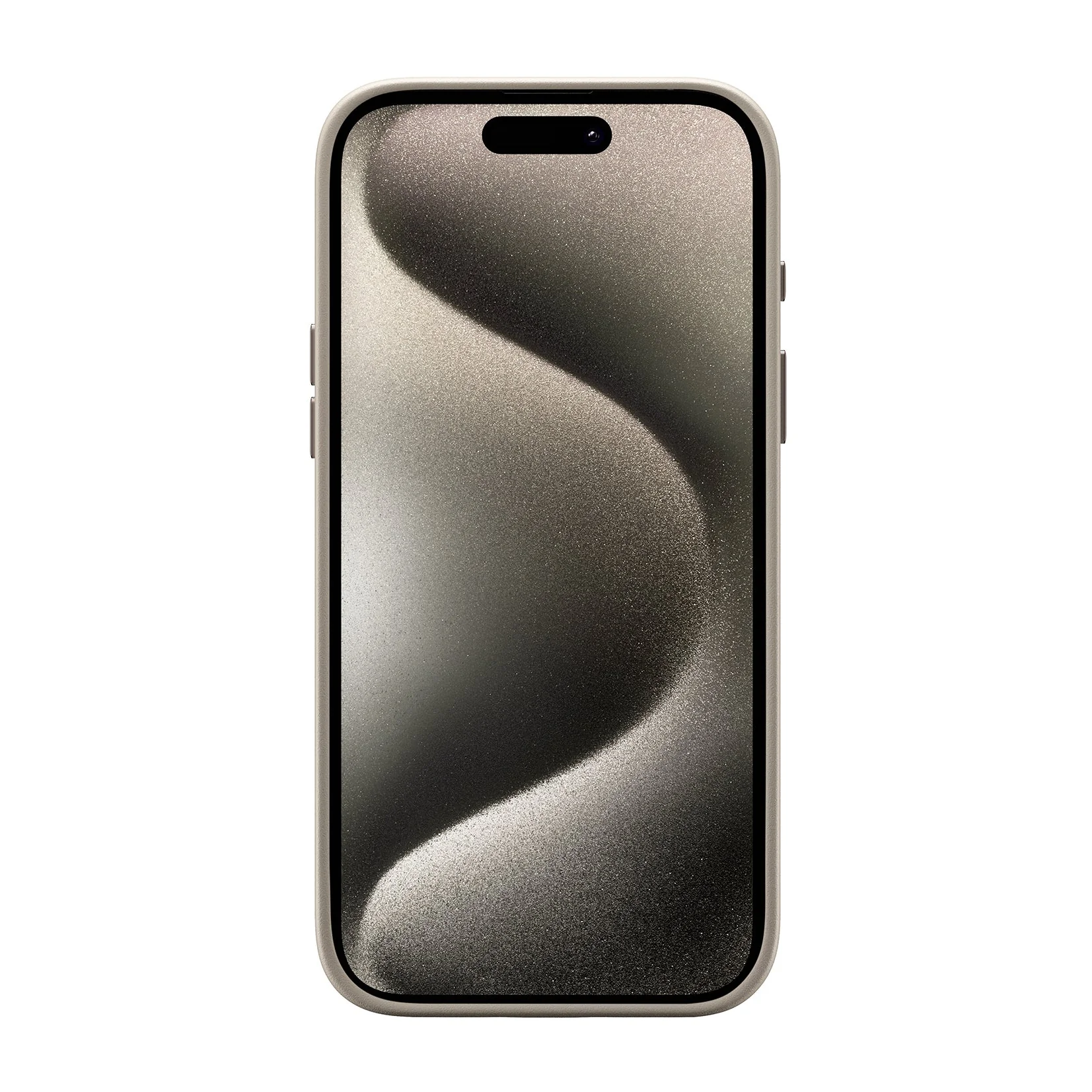 Refurbished Pro Leather Case - iPhone 15 Pro Max - Sand (MagSafe Compatible) - Image 8