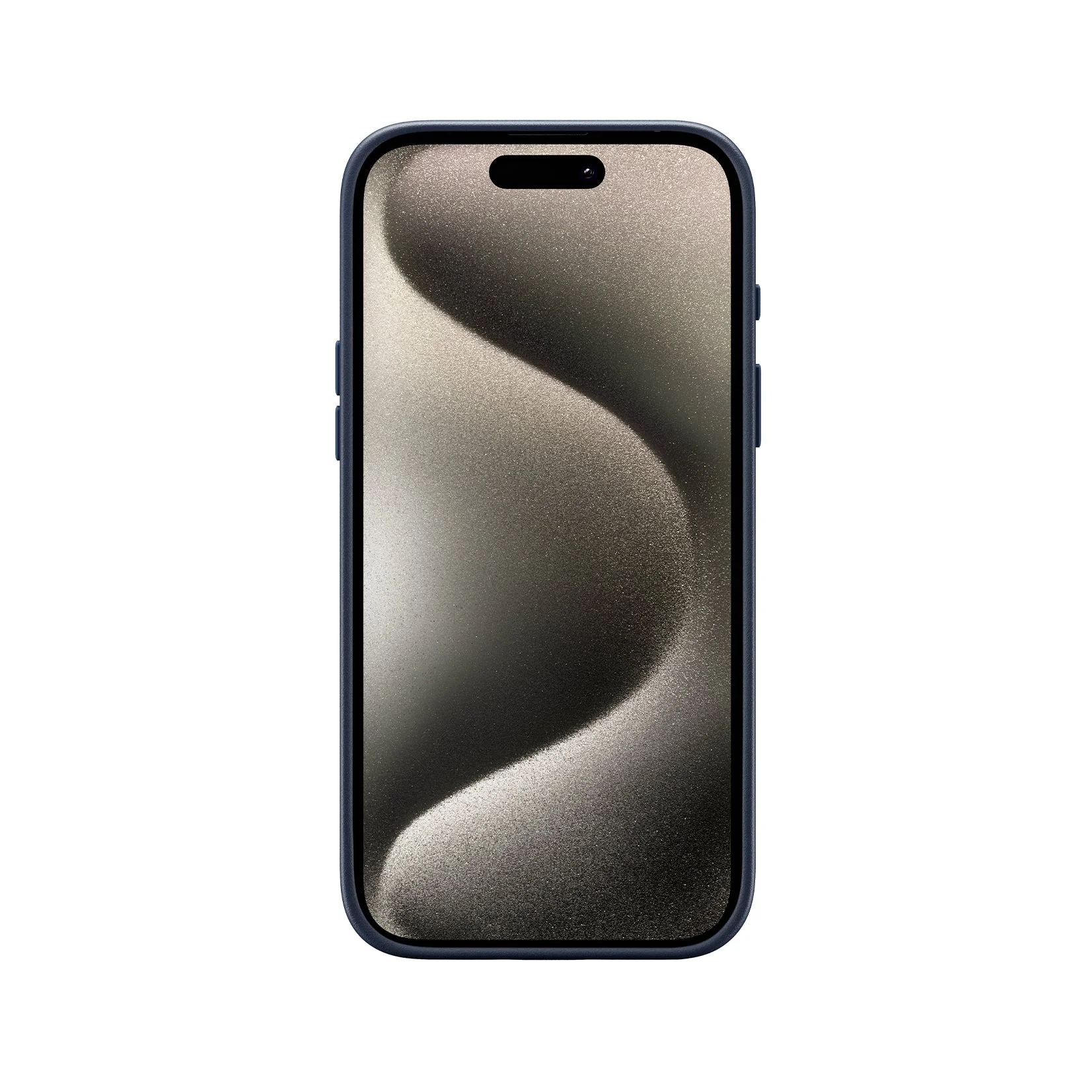 Refurbished Pro Leather Case - iPhone 15 Pro - Navy (MagSafe Compatible) - Image 8