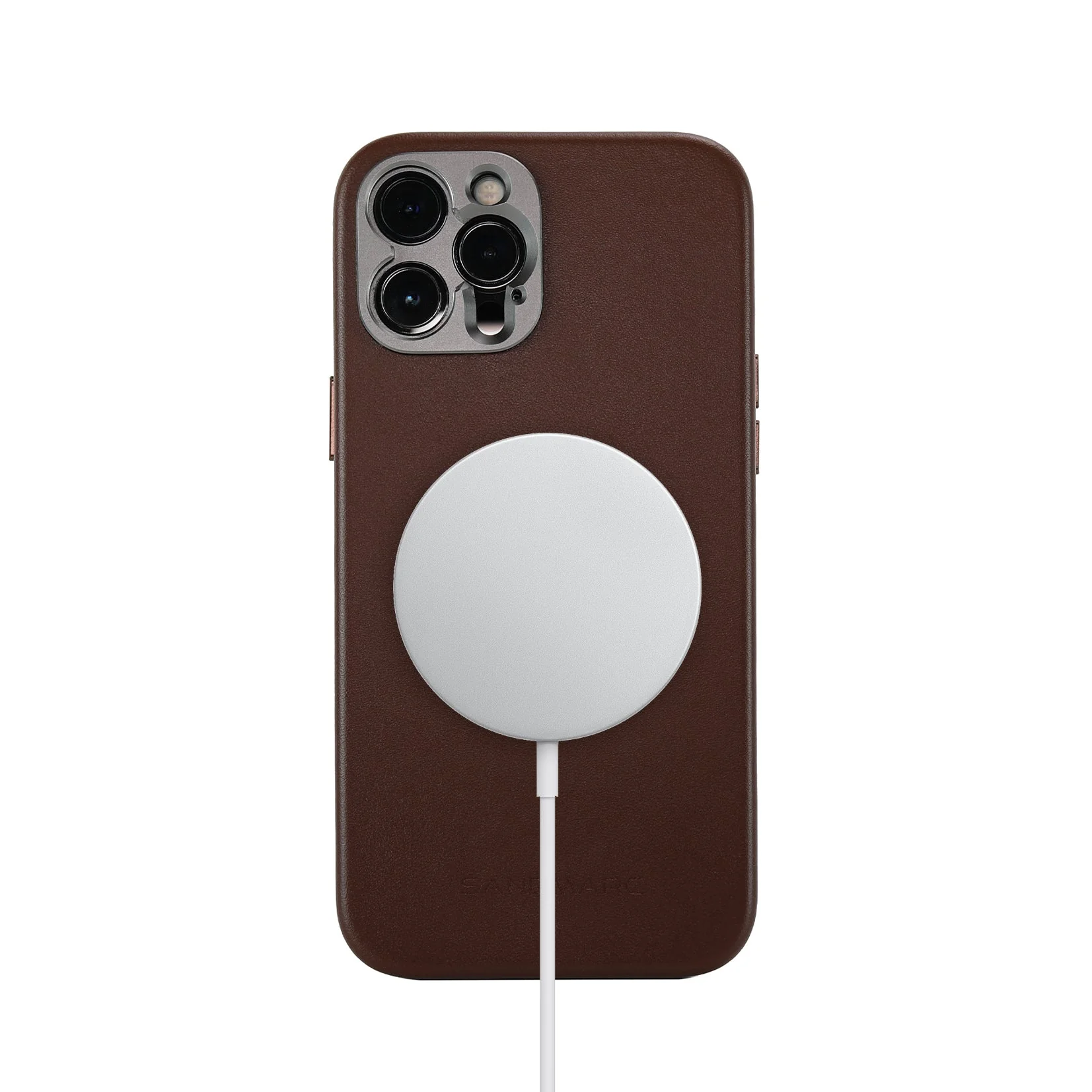 Refurbished Pro Leather Case - iPhone 12 Pro (MagSafe Compatible) - Brown - Image 2