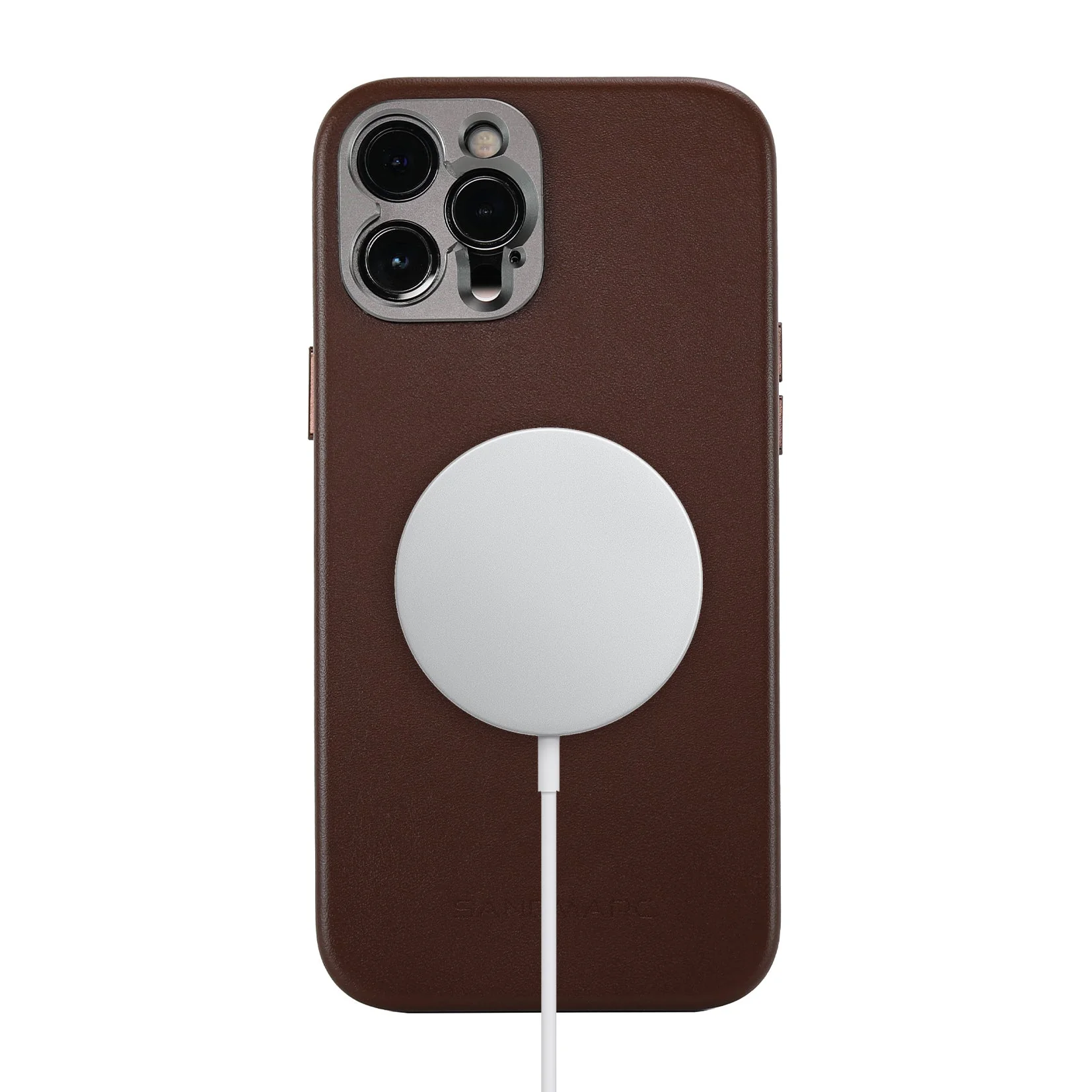 Refurbished Pro Leather Case - iPhone 12 Pro Max (MagSafe Compatible) - Brown - Image 2