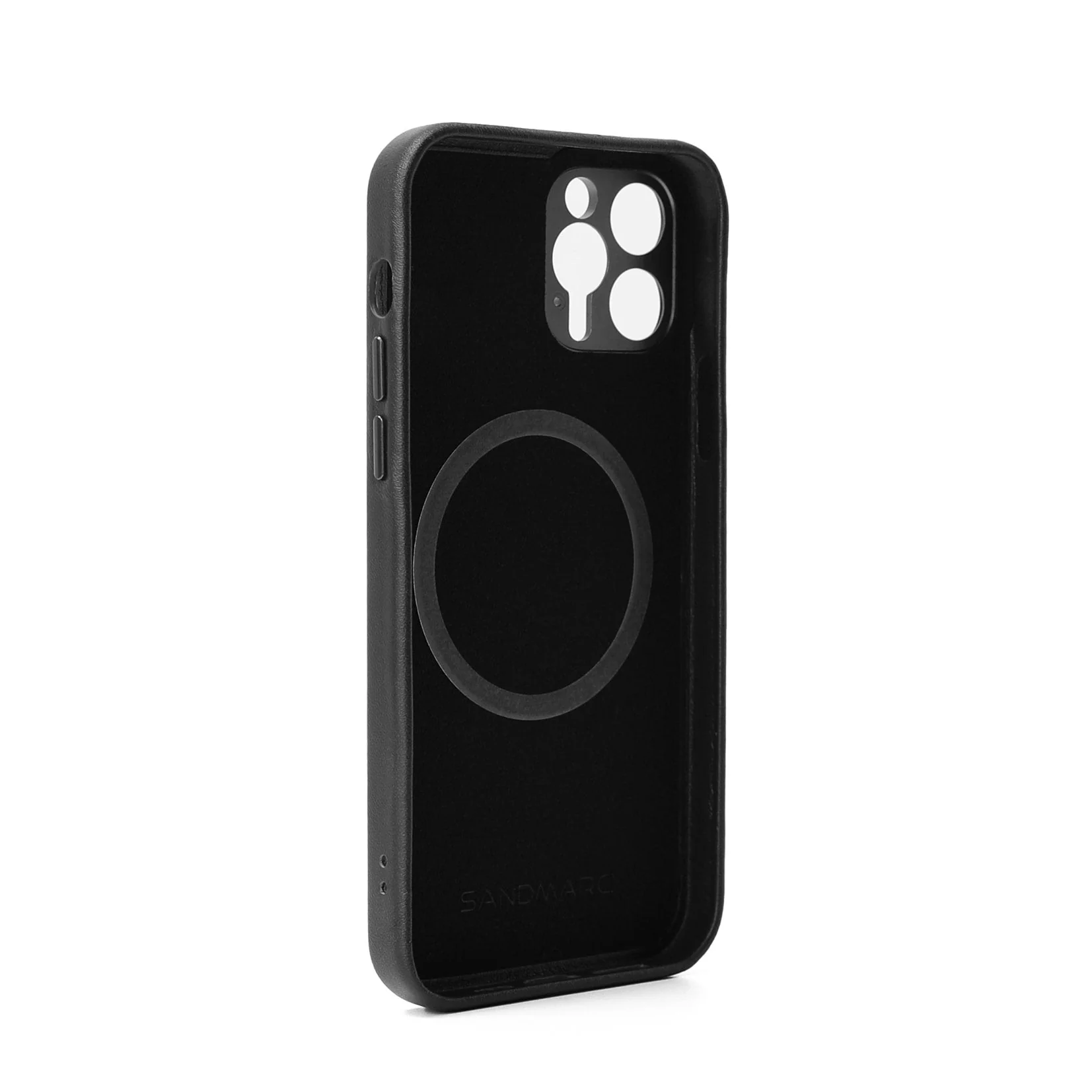 Refurbished Pro Leather Case - iPhone 13 Pro - Black (MagSafe Compatible) - Image 4