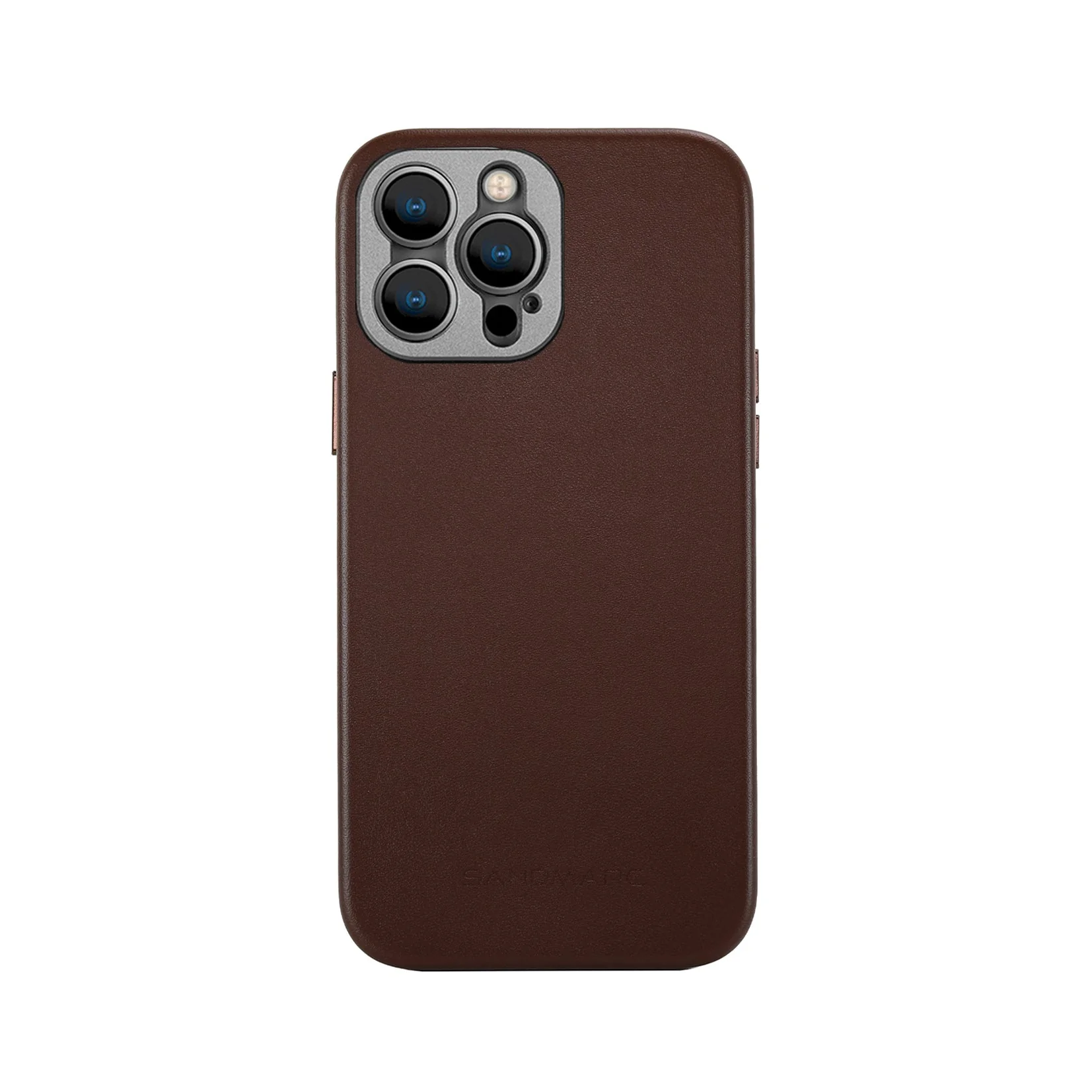 Refurbished Pro Leather Case - iPhone 13 Pro - Brown (MagSafe Compatible) - Image 3