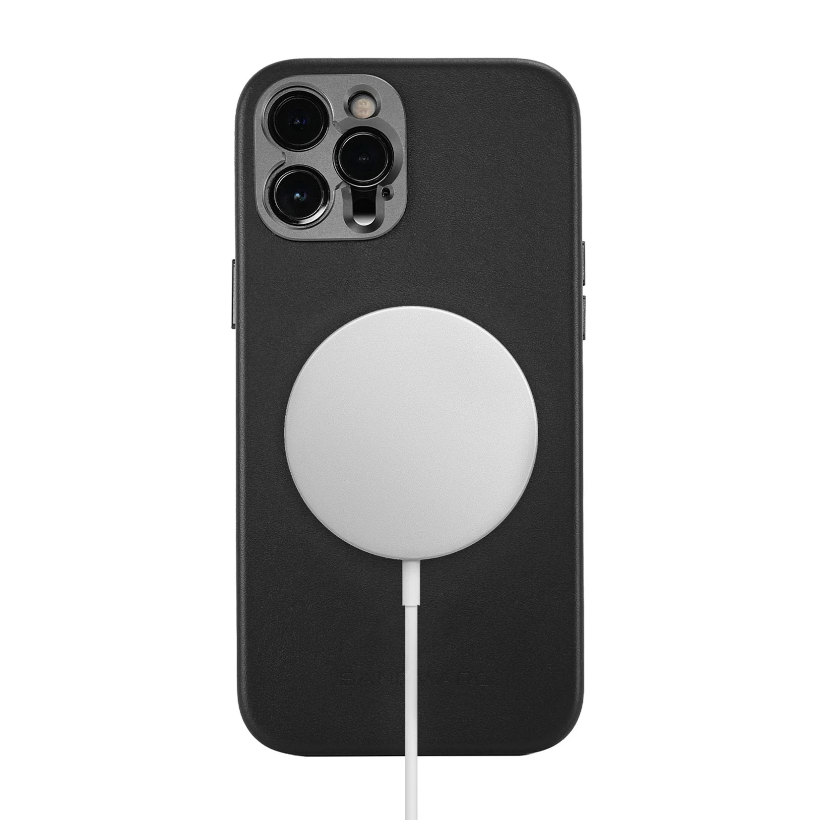 Refurbished Pro Leather Case - iPhone 13 Pro Max - Black (MagSafe Compatible) - Image 2