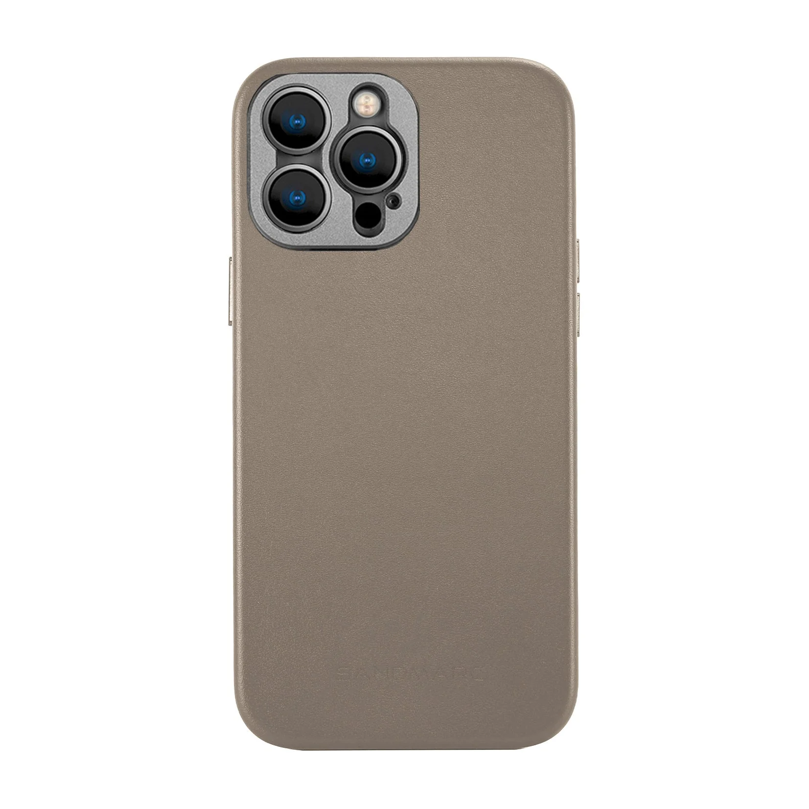 Refurbished Pro Leather Case - iPhone 14 Pro - Sand (MagSafe Compatible) - Image 4