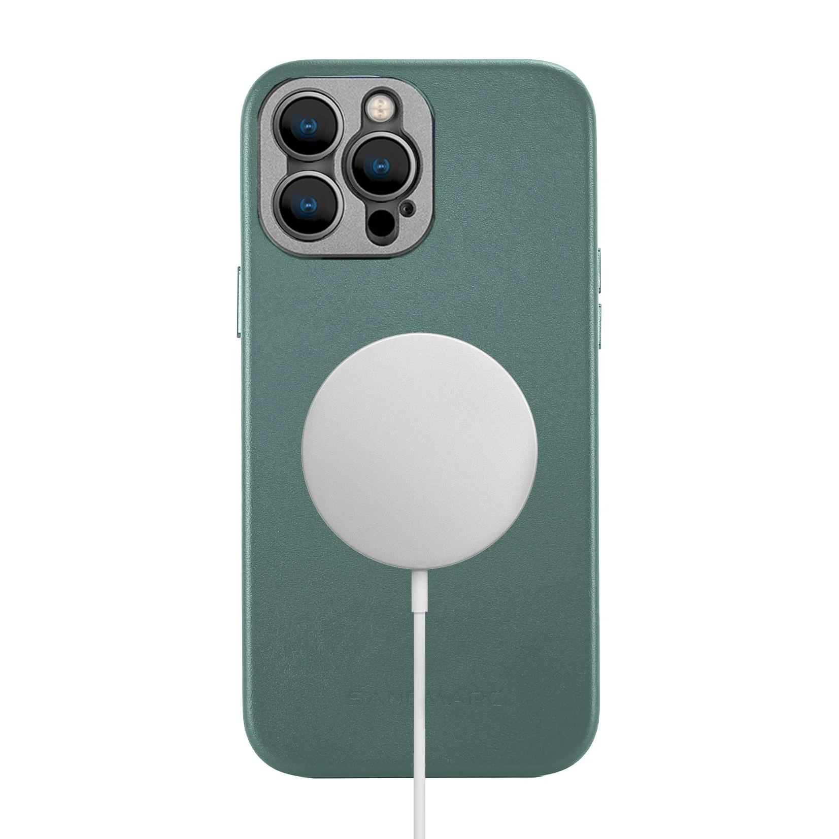 Refurbished Pro Leather Case - iPhone 14 Pro (Magnet Enabled) - Teal - Image 3