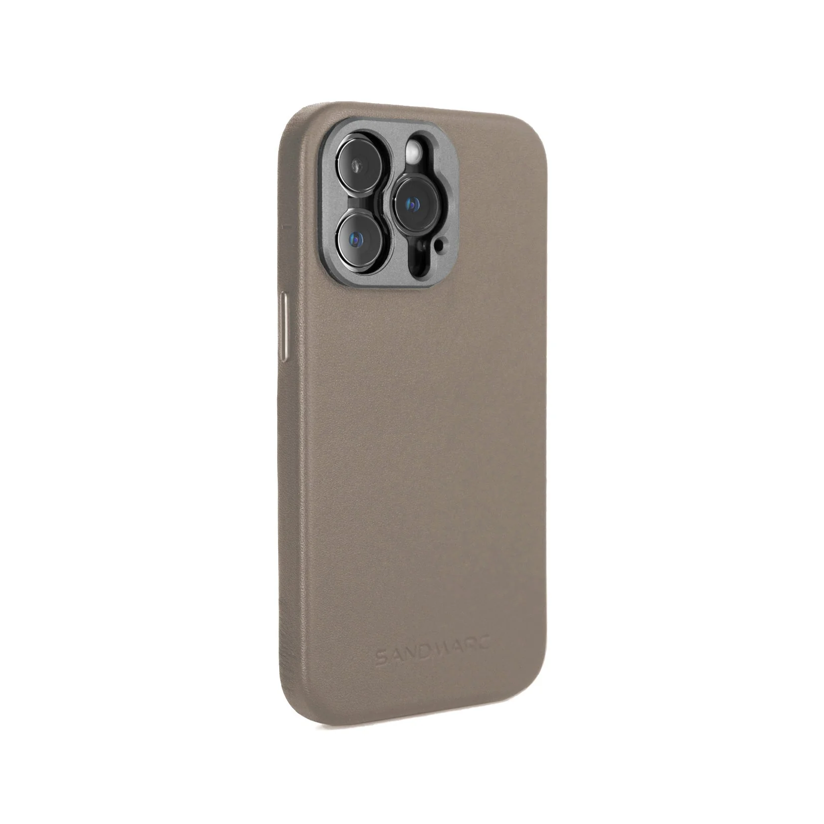 Refurbished Pro Leather Case - iPhone 14 Pro Max - Sand (MagSafe Compatible) - Image 4