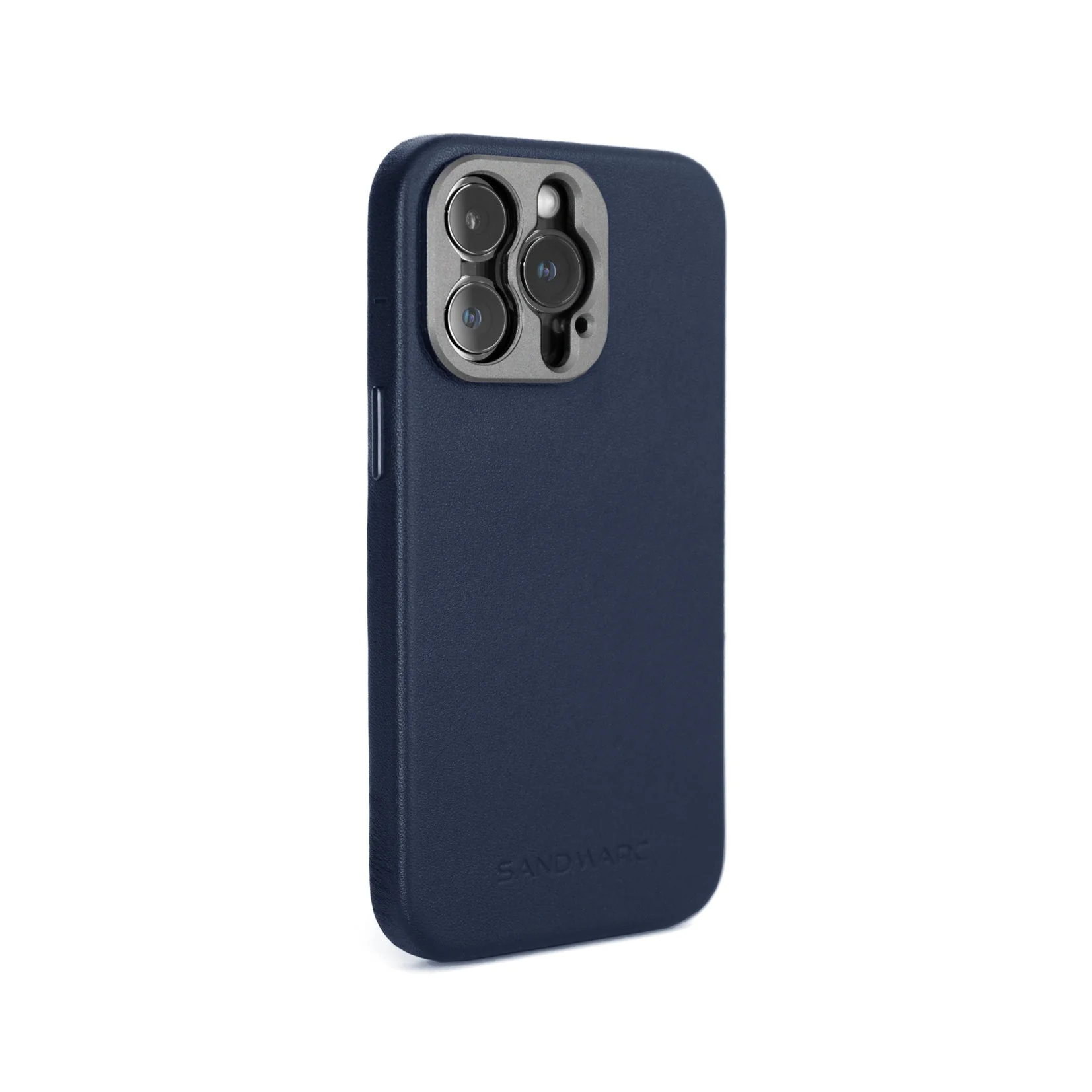 Refurbished Pro Leather Case - iPhone 14 Pro - Navy (MagSafe Compatible) - Image 5